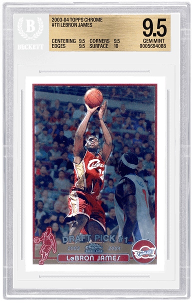 2003-04 TOPPS CHROME #111 Lebron James Card