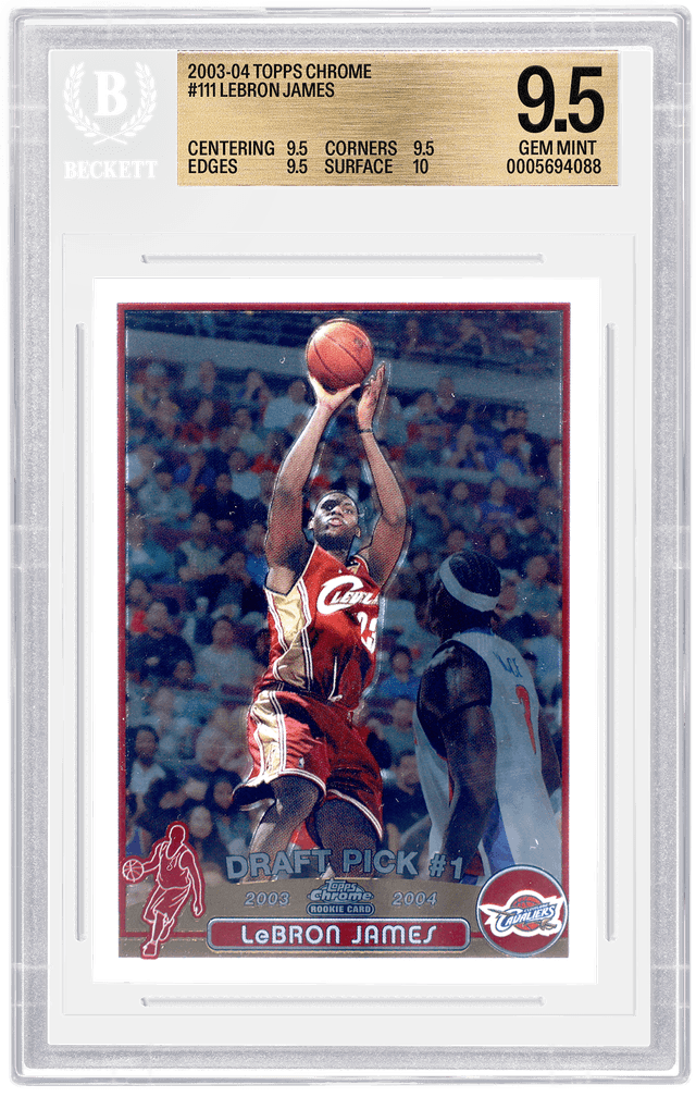 2003-04 TOPPS CHROME #111 Lebron James Card