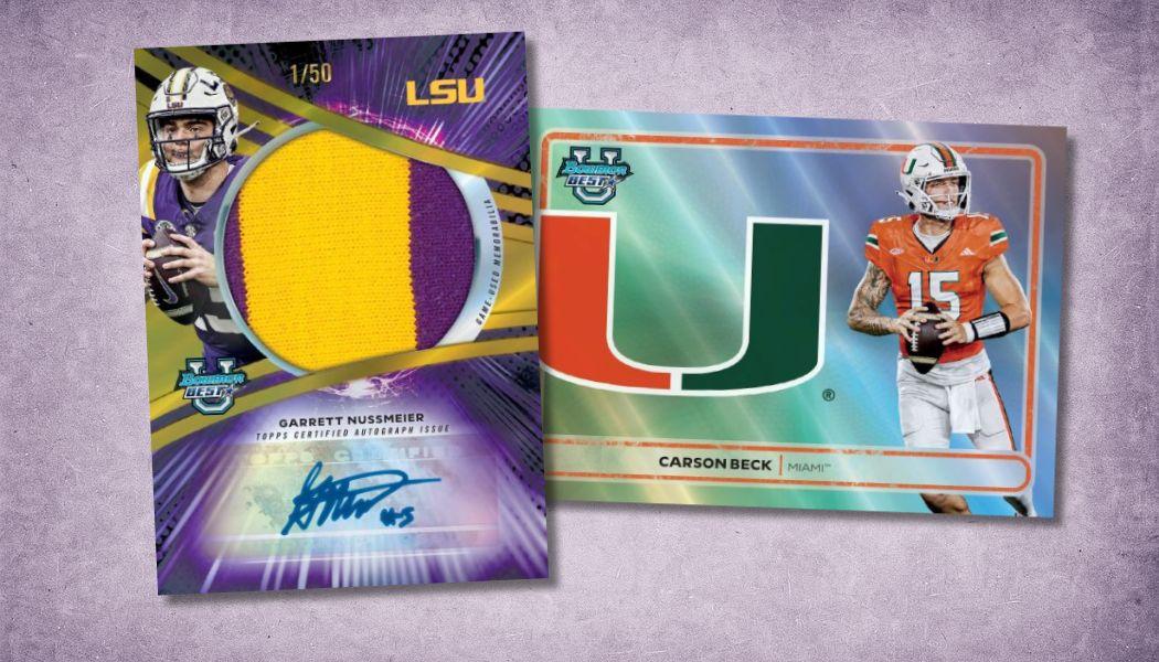 2025 Bowman Best University Football Checklist and Details