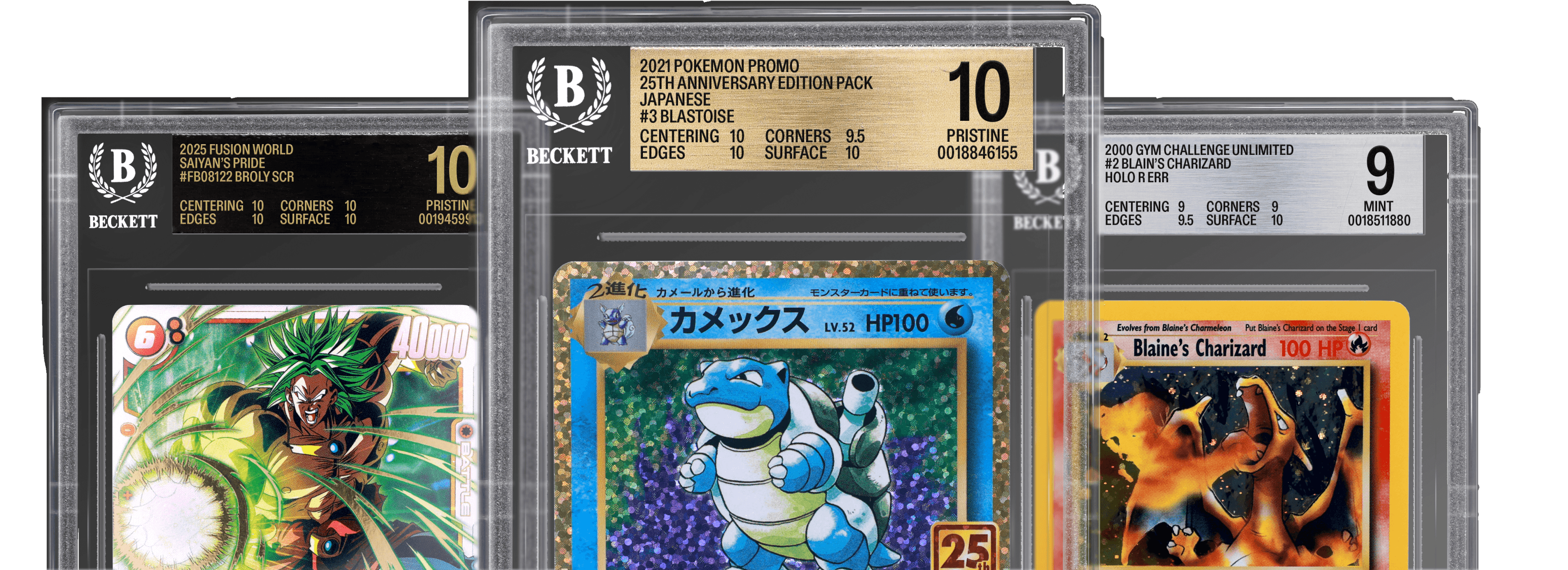 Showcase of various TCG and Cards
