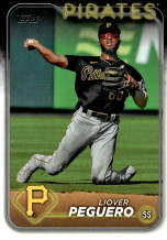 2024 Topps #542 Liover Peguero