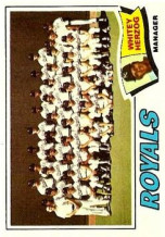 1977 Topps #371 Kansas City Royals CL/Whitey Herzog MG